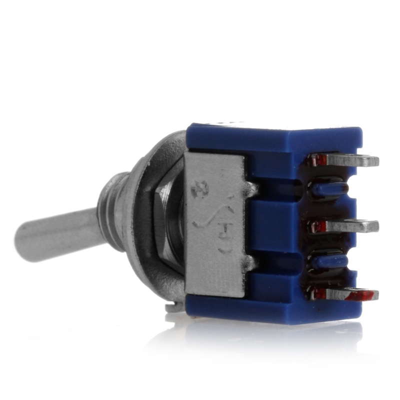 Miniature Tuimel switch Single Pole Double Throw Spdt (MTS102) Op-Op 125VAC 6A 1/4 "Mounting MTS-102