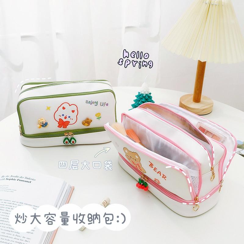 Cosmetic Bags & Cases Student Double-layer Pencil Case PU Stationery Organizer Girls Large Capacity Storage Bag School Pen Holder Supplies, Green
Cosmetic Bags & Cases Student Double-layer Pencil Case PU Stationery Organizer Girls Large Capacity Storage Bag School Pen Holder Supplies, Green