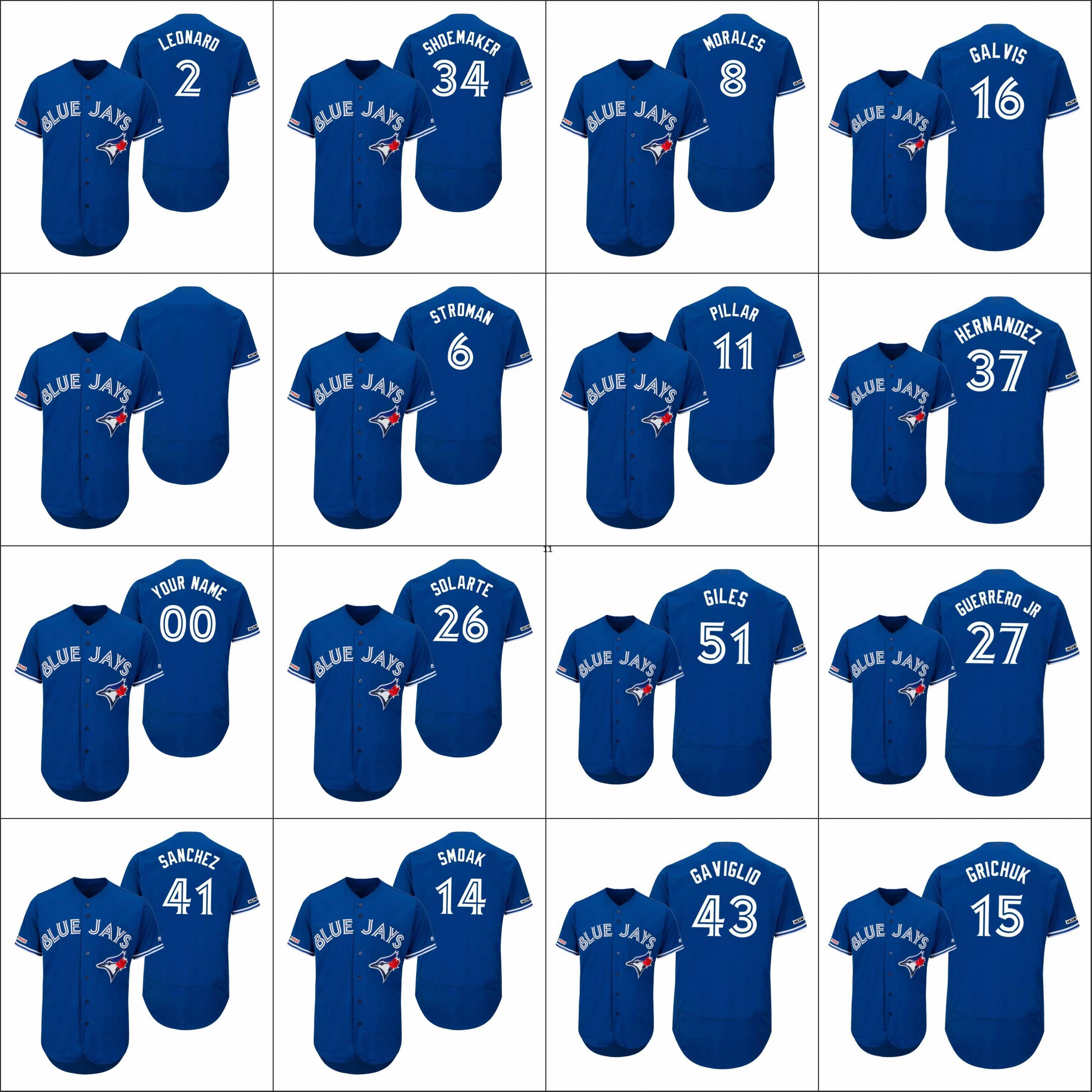 Toronto Blue Men #6 Marcus Stroman Jays 11 Kevin Pillar 27 Vladimir Guerrero Jr. Women Youth Authentic Flex Base Jerseys Custom Stitched 4XL, 15
Toronto Blue Men #6 Marcus Stroman Jays 11 Kevin Pillar 27 Vladimir Guerrero Jr. Women Youth Authentic Flex Base Jerseys Custom Stitched 4XL, 15