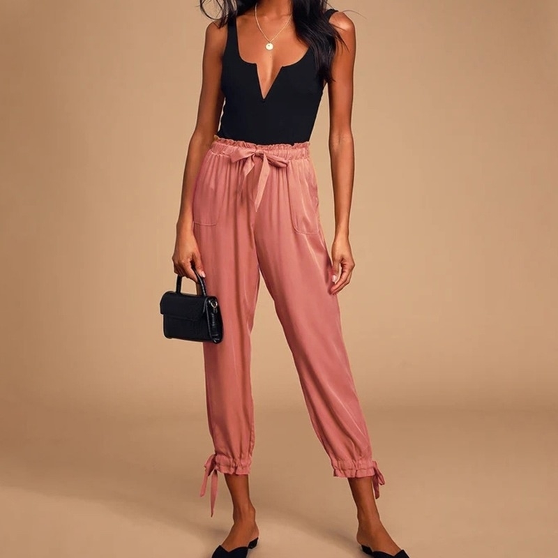 Spring Summer Lace Up Harem Pants for Women Casual Elastic High Waist Fashion Ankle-length Loose Trousers Femme 210603, Yellow
Spring Summer Lace Up Harem Pants for Women Casual Elastic High Waist Fashion Ankle-length Loose Trousers Femme 210603, Yellow