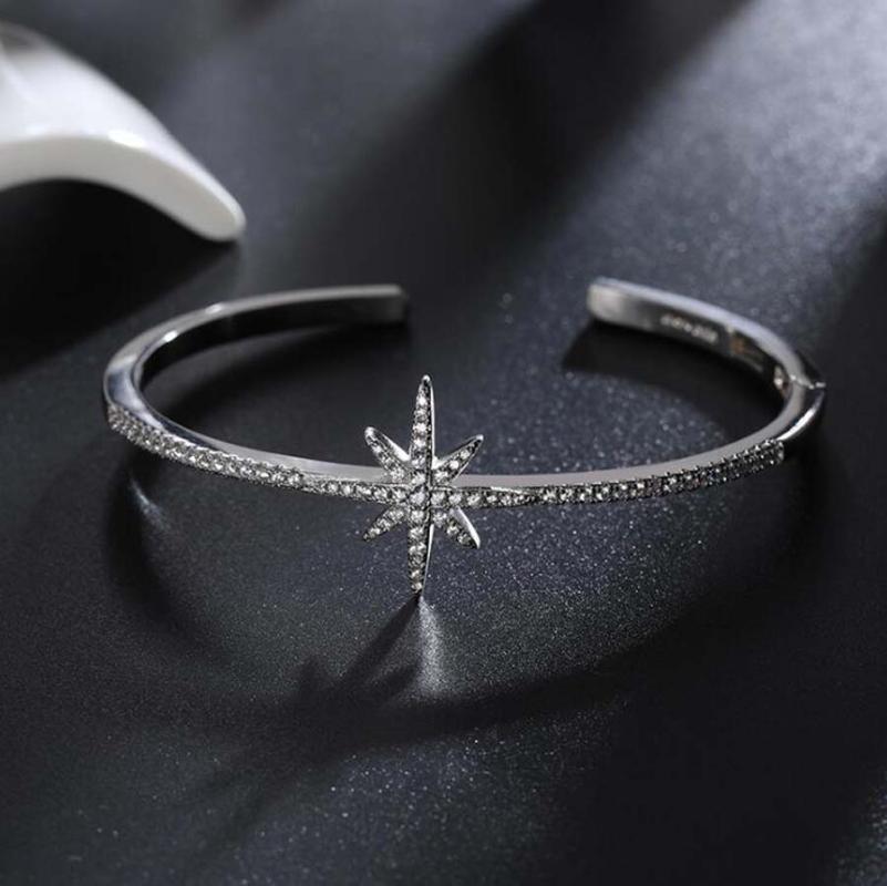 Bangle Star Shiny Rhinestone Gorgeous Ladies Opening Bracelet Women Fashion Classic Silver-color Elegant Adjustable Jewelry
Bangle Star Shiny Rhinestone Gorgeous Ladies Opening Bracelet Women Fashion Classic Silver-color Elegant Adjustable Jewelry