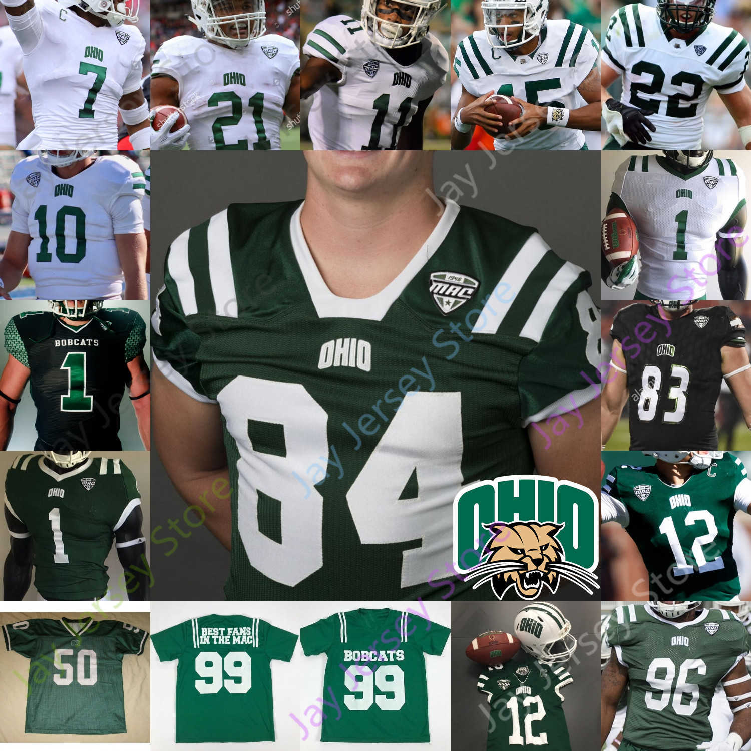 Ohio Bobcats Football Jersey NCAA College Nathan Rourke O'Shaan Allison De'Montre Tuggle Isiah Cox Shane Hooks Ryan Luehrman Austin Conrad, White i
Ohio Bobcats Football Jersey NCAA College Nathan Rourke O'Shaan Allison De'Montre Tuggle Isiah Cox Shane Hooks Ryan Luehrman Austin Conrad, White i