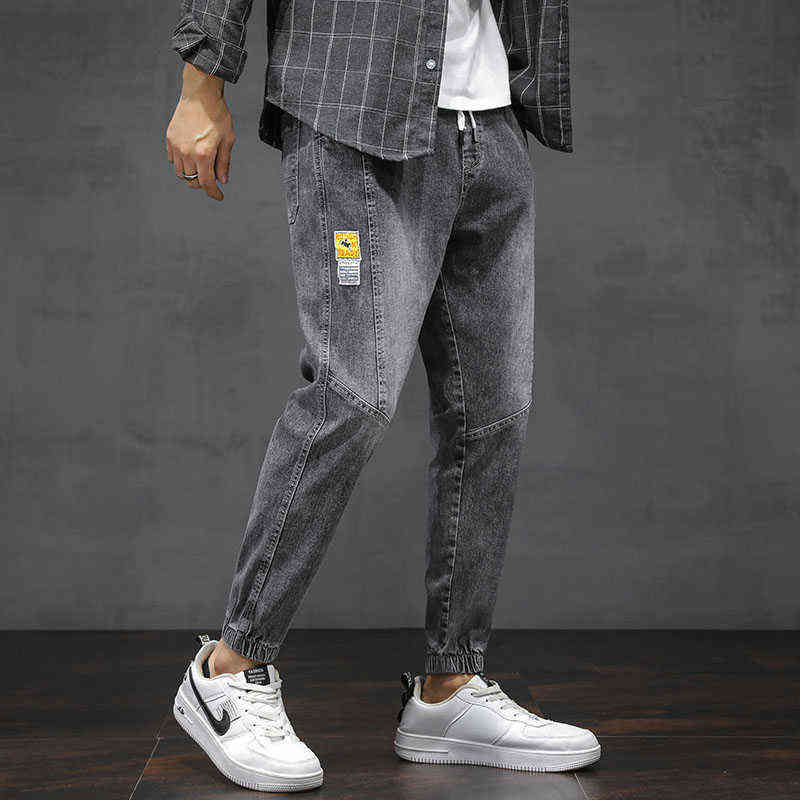 Han edition joker GF summer fashion leisure jeans are loose bunch of little feet pants teenagers cultivate one's morality 211111