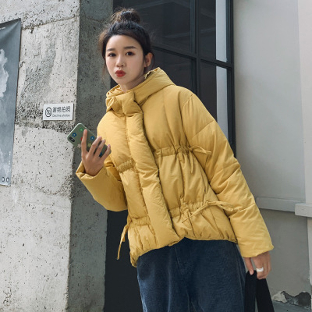 Women Winter parkas New thicken warm hooded loose style Short Pure-colour Heavy Warm-keeping jackets coat two pockets femal, Black
Women Winter parkas New thicken warm hooded loose style Short Pure-colour Heavy Warm-keeping jackets coat two pockets femal, Black