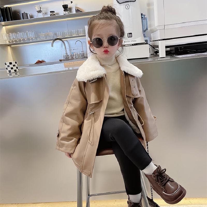 Jackets 2022 Winter Fshion Girls Fur Collar Pu Leather Jacket Children's Long Drawstring Coats Baby Thick Outerwear Kids Windbreaker, Blue;gray
Jackets 2022 Winter Fshion Girls Fur Collar Pu Leather Jacket Children's Long Drawstring Coats Baby Thick Outerwear Kids Windbreaker, Blue;gray
