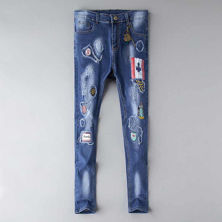 fashion jeans embroidery mens Distressed Ripped Skinny Trousers luxury Pants Slim Motorcycle Moto Biker Hip Hop Denim man 29-38, Blue
fashion jeans embroidery mens Distressed Ripped Skinny Trousers luxury Pants Slim Motorcycle Moto Biker Hip Hop Denim man 29-38, Blue
