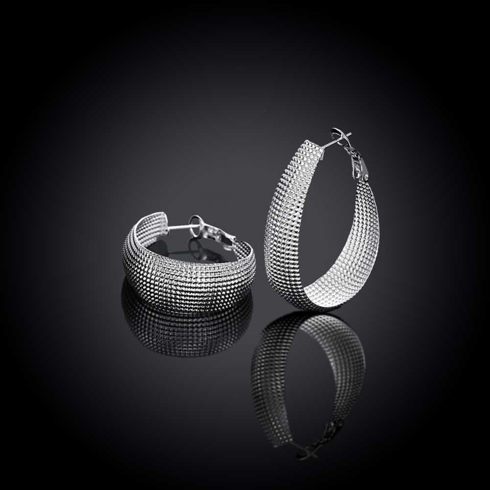 Exquisite jewelry European and American creative frosted large earrings jewelry fashion silver earrings wholesale selling
Exquisite jewelry European and American creative frosted large earrings jewelry fashion silver earrings wholesale selling