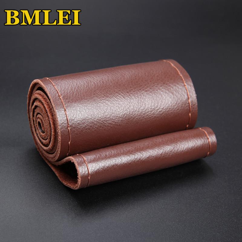 Steering Wheel Covers Genuine Leather Cover Breathable Comfortable DIY Hand Sewing Auto Steering-Wheel Braid Case Fit Car SUV
Steering Wheel Covers Genuine Leather Cover Breathable Comfortable DIY Hand Sewing Auto Steering-Wheel Braid Case Fit Car SUV