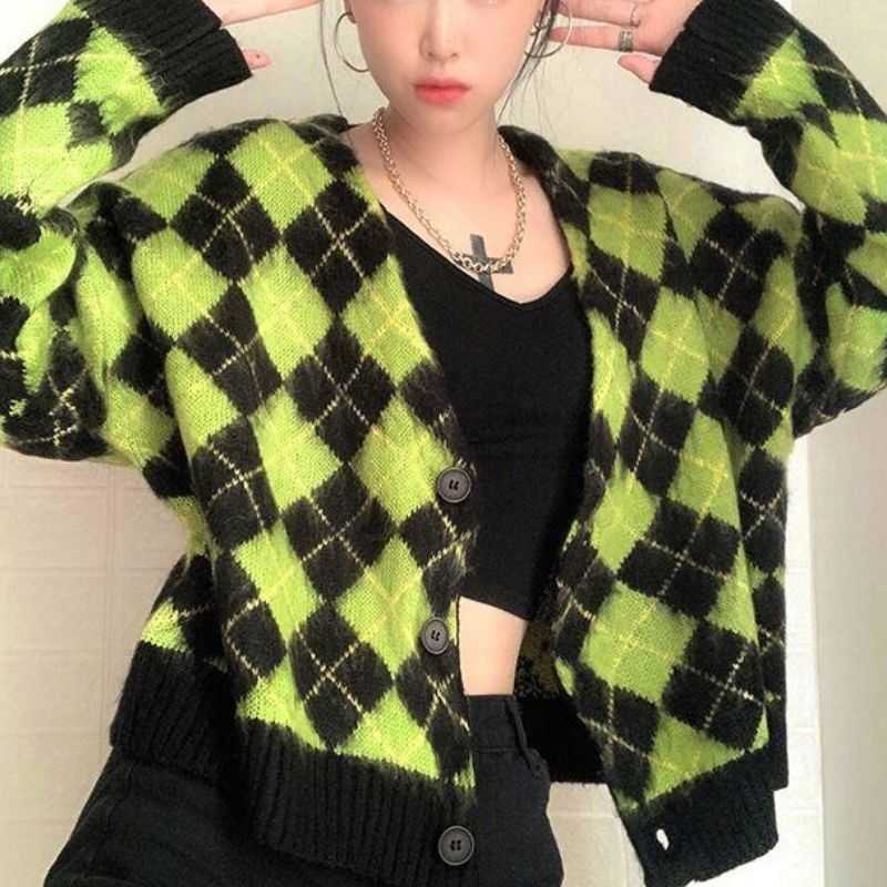 cute Cardigans sweater Women Kawaii Sweater women Knitted Casual Long Sleeve Korean Fall 211011Z