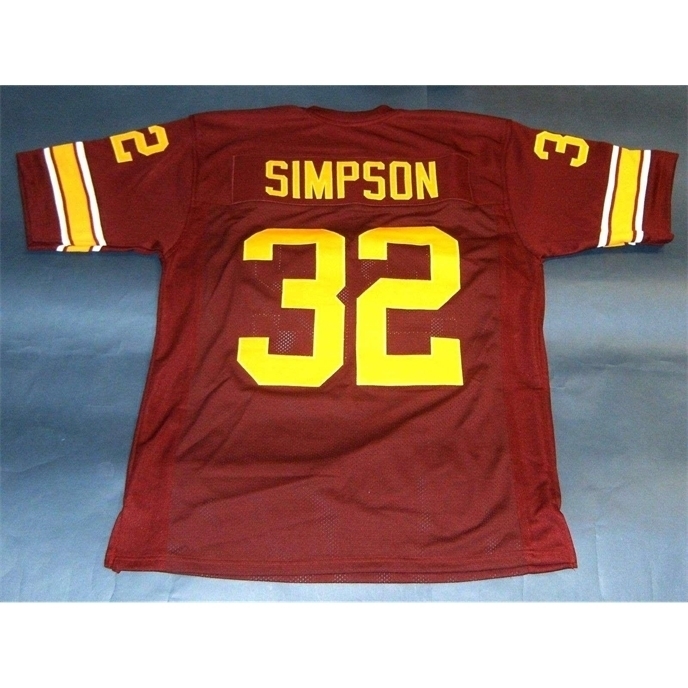 #32 retro OJ Cheap SIMPSON CUSTOM USC TROJANS JERSEY HEISMAN NC Wine Red Mens Stitching College Size S-5XL Football jerseys Ncaa, Black
#32 retro OJ Cheap SIMPSON CUSTOM USC TROJANS JERSEY HEISMAN NC Wine Red Mens Stitching College Size S-5XL Football jerseys Ncaa, Black