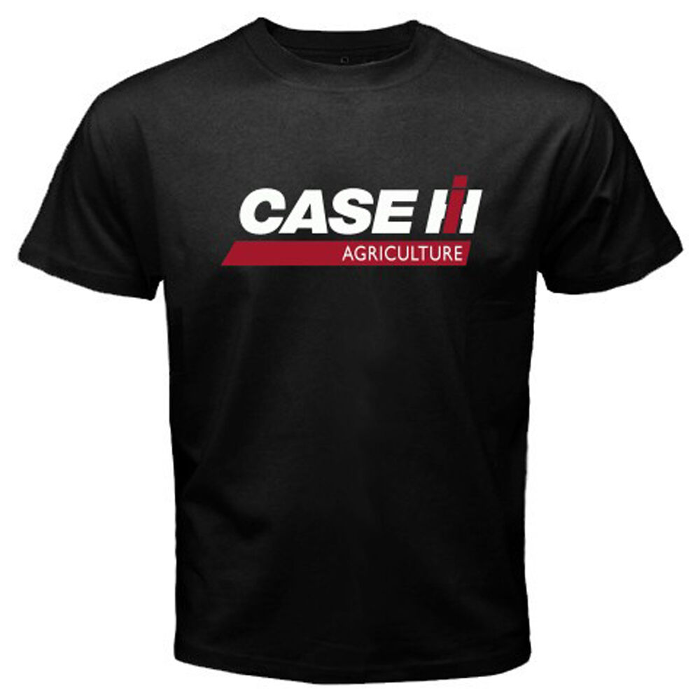 New Case IH Tractor Agriculture Logo Men's Black T-Shirt Size S-3XL