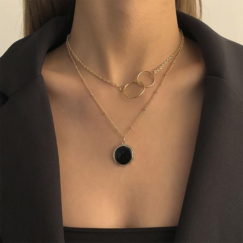 Pendant Necklaces Fashion Korean Lmitation Crystal Round Necklace Retro Fine Clavicle Chain Choker Party Birthday Gift Jewelry
Pendant Necklaces Fashion Korean Lmitation Crystal Round Necklace Retro Fine Clavicle Chain Choker Party Birthday Gift Jewelry