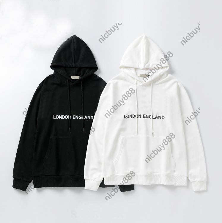 21SS Europe LONDON ENGLAND hoodies Designer Luxury for Mens letter print hoodies fashion Sweatshirt Casual pullover letter print jumper, Black 
21SS Europe LONDON ENGLAND hoodies Designer Luxury for Mens letter print hoodies fashion Sweatshirt Casual pullover letter print jumper, Black