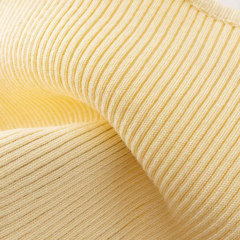 Sexy Backless Yellow Camisoles Women Solid Knitted Short Tank Tops Summer Sleeveless Basic Cropped Ropa Mujer 210515