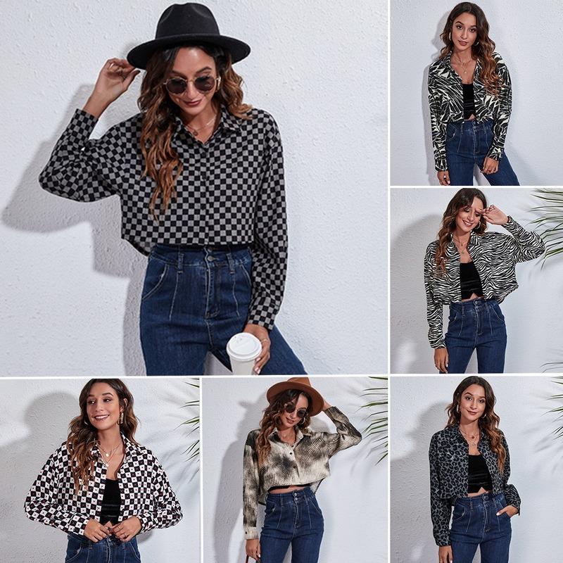 Women' Jackets Arrival Women Serpentine Leopard Mosaic Short Front Long Back Printed Loose Sleeve Cardigan Thin Coat
Women' Jackets Arrival Women Serpentine Leopard Mosaic Short Front Long Back Printed Loose Sleeve Cardigan Thin Coat
