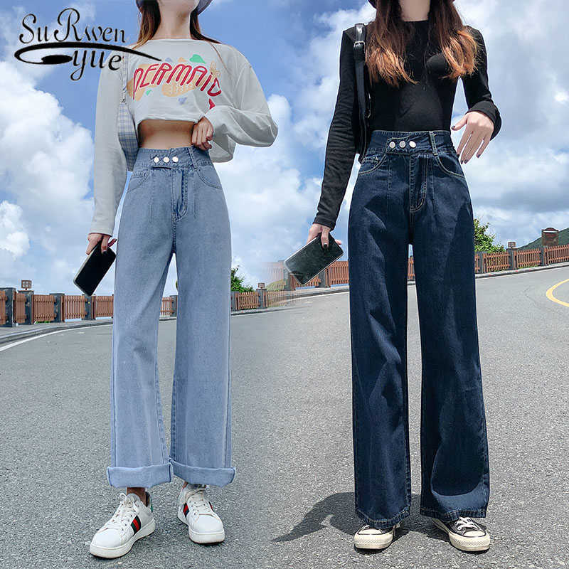 High Waist Jeans Casual Jeans Women Loose Wide Leg Denim Trousers Fashion Autumn Slim Chic Clothing All-match with Pocket 10737 210527, Dark blue
High Waist Jeans Casual Jeans Women Loose Wide Leg Denim Trousers Fashion Autumn Slim Chic Clothing All-match with Pocket 10737 210527, Dark blue