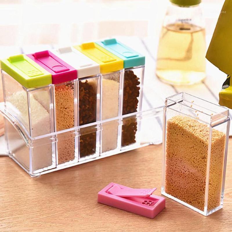 Storage Bottles & Jars Seasoning Bottle Set Of Six Salt Monosodium Glutamate Jar Box Kitchen Utensils Transparent Plastic Container
Storage Bottles & Jars Seasoning Bottle Set Of Six Salt Monosodium Glutamate Jar Box Kitchen Utensils Transparent Plastic Container