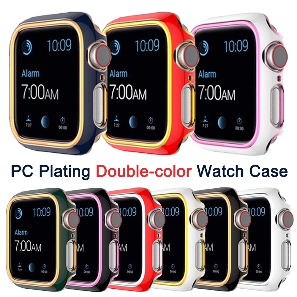 For Apple Watch 6 Case 44mm 40mm 38mm 42mm Double-color Fashion Cover Thin Protective Bumper for iWatch Series SE/5/4/3/2 Shell, Black rose gold
For Apple Watch 6 Case 44mm 40mm 38mm 42mm Double-color Fashion Cover Thin Protective Bumper for iWatch Series SE/5/4/3/2 Shell, Black rose gold