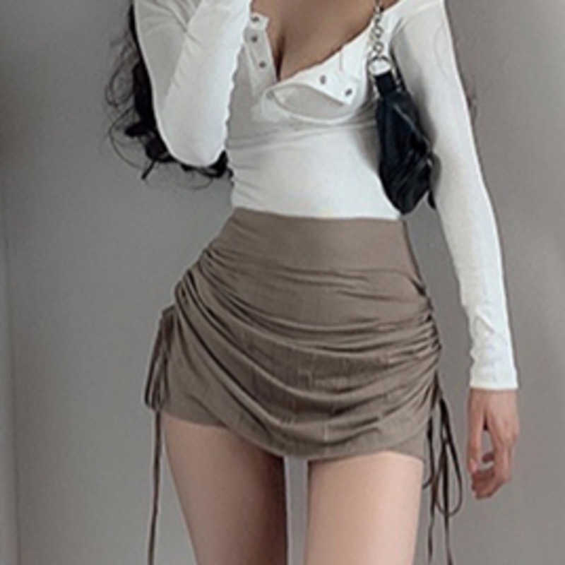 WOMENGAGA Sexy Pleated Fold Drawstring Shows Thin Irregular Solid Color Lace Bandage Casual Double Layer High Waist Skirt F9 210603, Black
WOMENGAGA Sexy Pleated Fold Drawstring Shows Thin Irregular Solid Color Lace Bandage Casual Double Layer High Waist Skirt F9 210603, Black