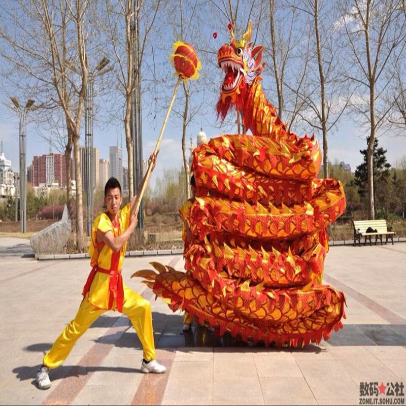 Toy Dragon Dance mascot costume size 6# 10.3m folk home Parade Ornamen outdoor shop china special culture holiday Halloween Performance fun, Green
Toy Dragon Dance mascot costume size 6# 10.3m folk home Parade Ornamen outdoor shop china special culture holiday Halloween Performance fun, Green