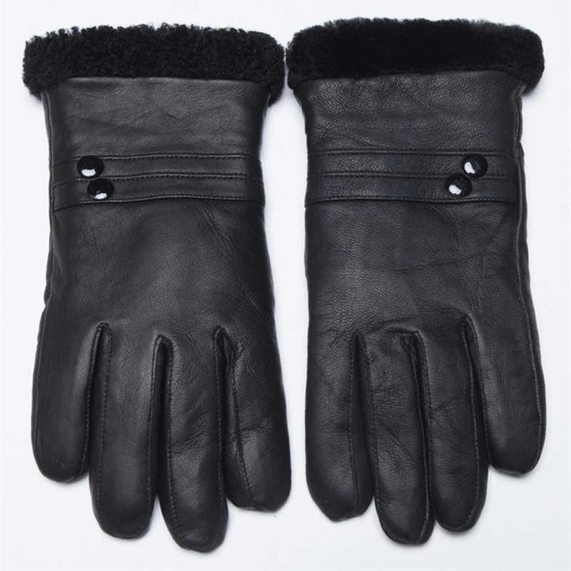 Mittens Winter Women Men Gloves Warm Wool Lined Sheepskin Gloves Elegant Button Full Finger Unisex Luvas GLOU
Mittens Winter Women Men Gloves Warm Wool Lined Sheepskin Gloves Elegant Button Full Finger Unisex Luvas GLOU