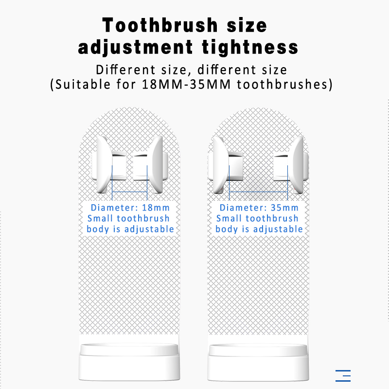 1Pcs Electric Toothbrush Plastic Non-slip Mildew Wall Mount Elastic Holder 3Colors Save Space Protect Adjustable