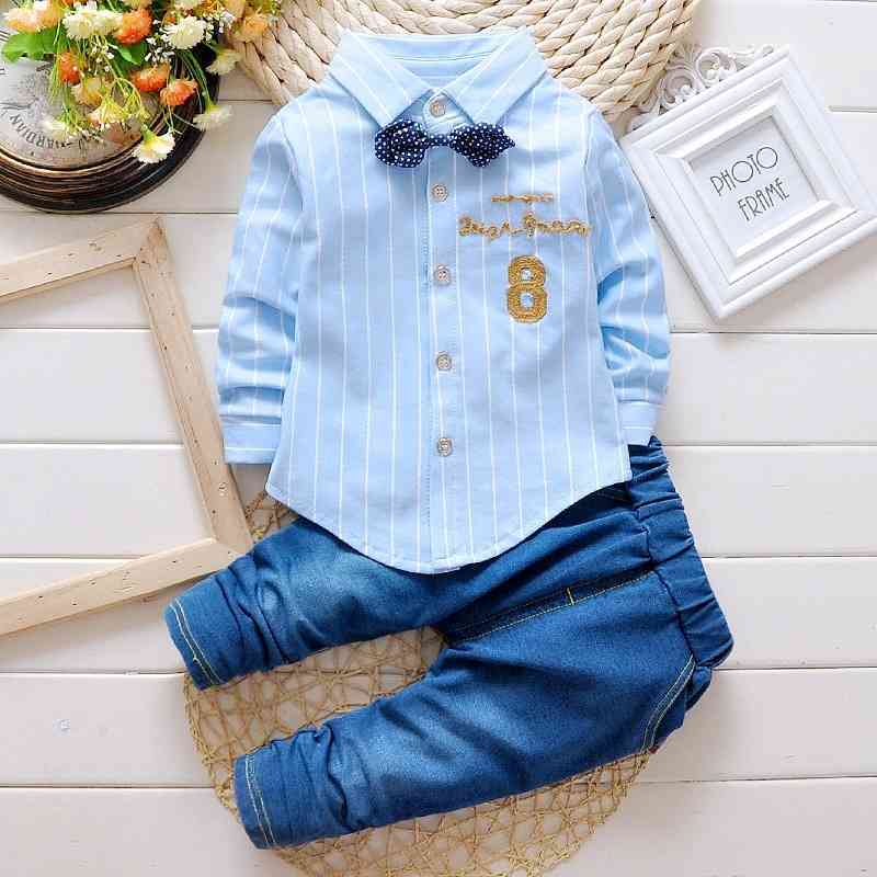 Kids Boys Clothes Baby Casual Bow Tie Shirt+Pants 2pcs Sets Summer infant Denim Outfits Children Suits Toddler Clothing BC1219 201127, White
Kids Boys Clothes Baby Casual Bow Tie Shirt+Pants 2pcs Sets Summer infant Denim Outfits Children Suits Toddler Clothing BC1219 201127, White