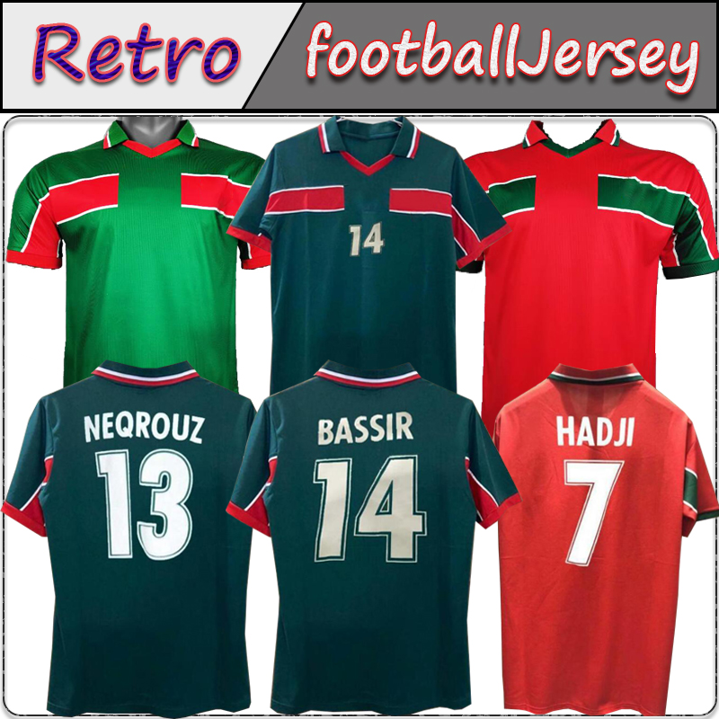 1998 Retro Morocco classic Soccer Jersey OUAKILI NEQROUZ BASSIR ABRAMI ancient maillot EL HADRIOUI HADJI Oldest Football shirt, Black;yellow
1998 Retro Morocco classic Soccer Jersey OUAKILI NEQROUZ BASSIR ABRAMI ancient maillot EL HADRIOUI HADJI Oldest Football shirt, Black;yellow
