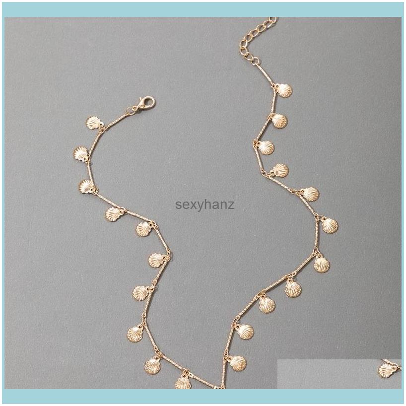 Chokers Necklaces & Pendants Bohemian Shell Chian Choker Necklace For Women Charms Gold Color Alloy Metal Tassel Jewelry Aessories Collar Dr
Chokers Necklaces & Pendants Bohemian Shell Chian Choker Necklace For Women Charms Gold Color Alloy Metal Tassel Jewelry Aessories Collar Dr