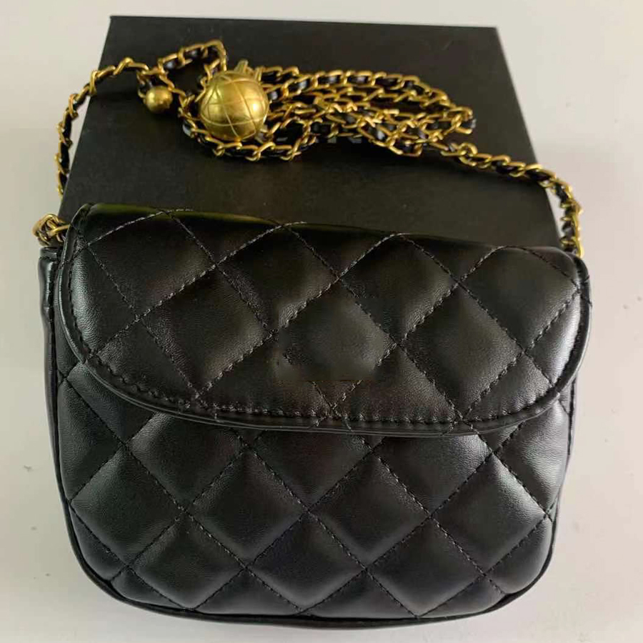 Mini Braided Bag Luxury Purse 16*13cm with Gold Ball Shoulder Strape Waistbag Women's Crossbody Bags & Retail Box 081901, Black
Mini Braided Bag Luxury Purse 16*13cm with Gold Ball Shoulder Strape Waistbag Women's Crossbody Bags & Retail Box 081901, Black
