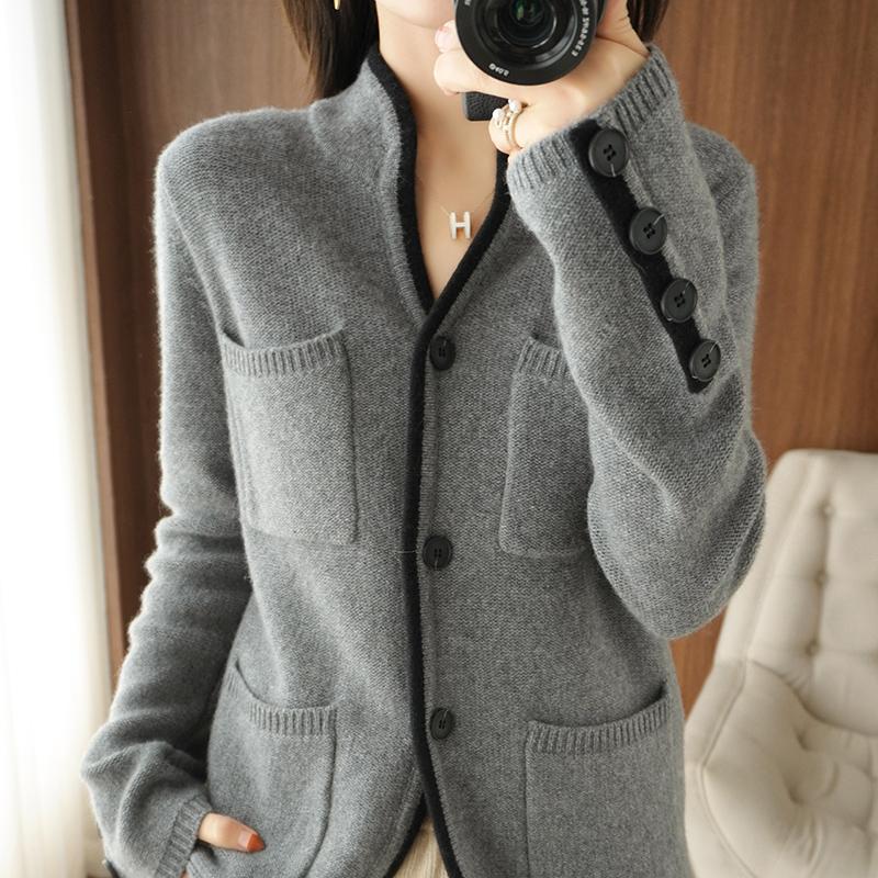 Men's Sweaters 100% Cashmere / Wool Sweater Autumn/Winter 2021 Women's Stand-up Collar Cardigan Casual Knit Tops Korean Plus Size Female Jac, White;black
Men's Sweaters 100% Cashmere / Wool Sweater Autumn/Winter 2021 Women's Stand-up Collar Cardigan Casual Knit Tops Korean Plus Size Female Jac, White;black