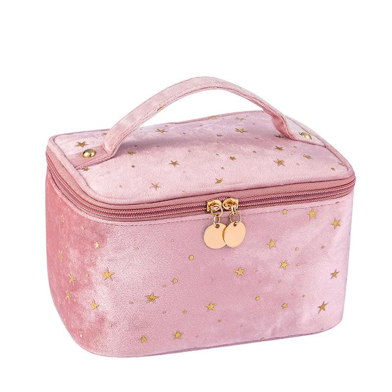 Exquisite Velvet Portable Women's Make-up Bag Travel Large Capacity Beauty Supplies Box Or Wash Gorgeous Girl's Choice Cosmetic Bags & Cases, Blue
Exquisite Velvet Portable Women's Make-up Bag Travel Large Capacity Beauty Supplies Box Or Wash Gorgeous Girl's Choice Cosmetic Bags & Cases, Blue