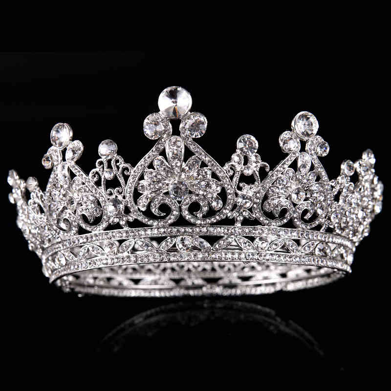 Wedding Hair Jewelry Accessories Selling Whole Circle Heart-shaped Rhinestone Crown Princess Ornament Bride