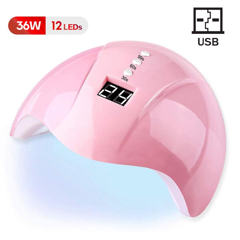 Nail Dryers UV LED Lamp High Power Dryer For Curing All Gel Polish Manicure Smart Motion Sensor LCD Display Lampara Uñas