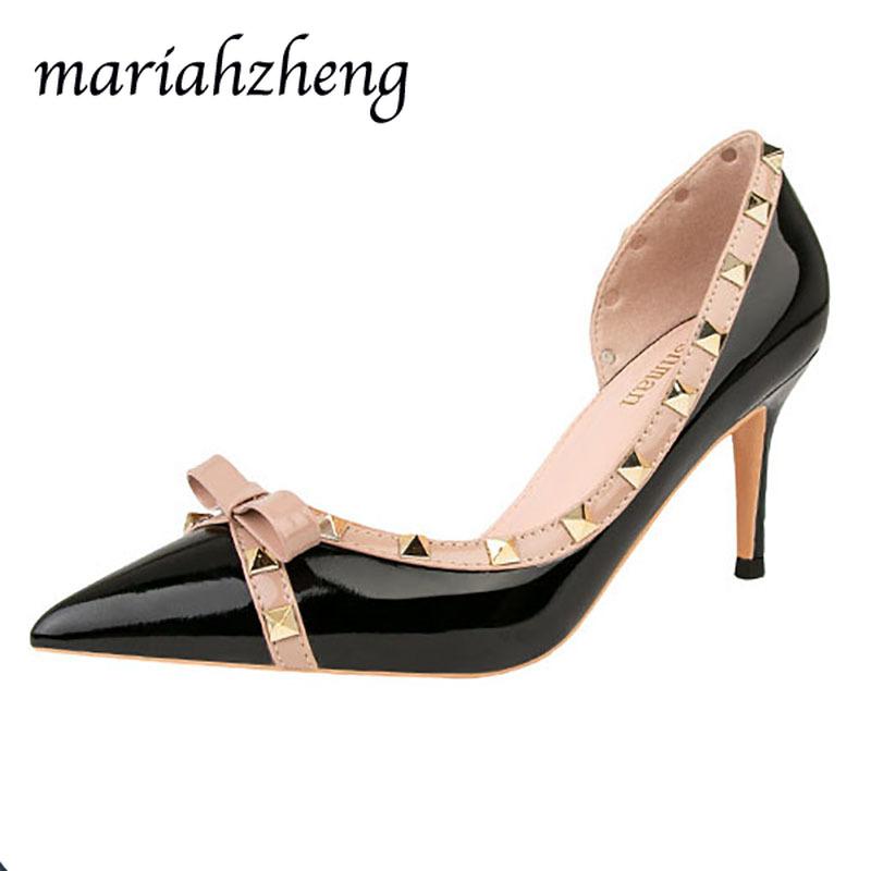 Meriahzheng Sexy Nightclub Women's Shoes Thin High Heel Shallow Mouth Pointed Side Hollow Riveting Nail ZWM-899-28 Dress, Black
Meriahzheng Sexy Nightclub Women's Shoes Thin High Heel Shallow Mouth Pointed Side Hollow Riveting Nail ZWM-899-28 Dress, Black