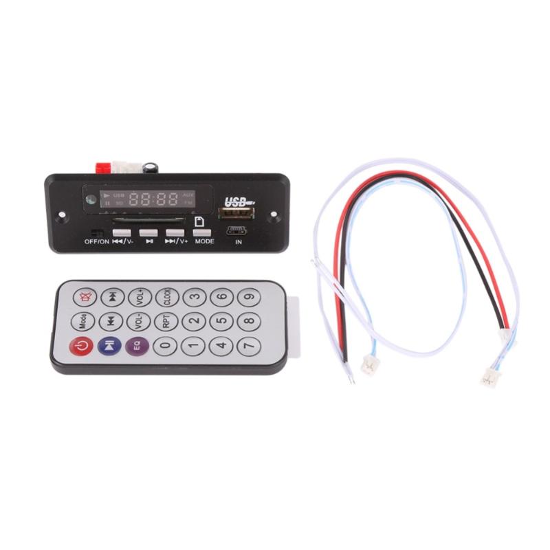 & MP4 Players High Quality Wireless MP3 Player Decoder Board Audio Module USB TF Radio For Car Red Digital LED With Remote Controller