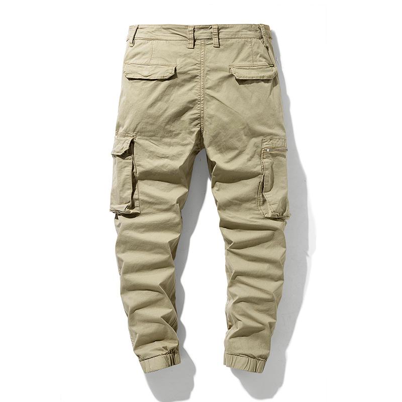 Men Cargo Pants Lightweight Army Trousers Men's Quick Dry Pure Cotton Breathable Male Casual Bottom Trouser Multi-Pockets