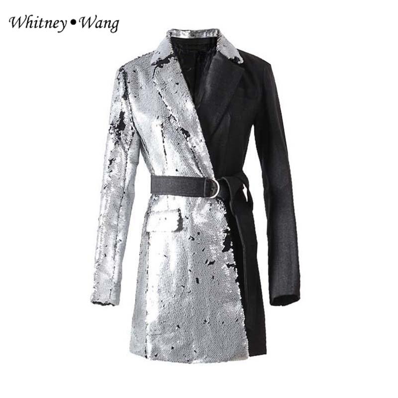 Women' Suits & Blazers WHITNEY WANG 2021 Autumn Winter Fashion Designer Style Colors Contrast Sequins Blet Blazer Women Office Lady Coat, Multi
Women' Suits & Blazers WHITNEY WANG 2021 Autumn Winter Fashion Designer Style Colors Contrast Sequins Blet Blazer Women Office Lady Coat, Multi