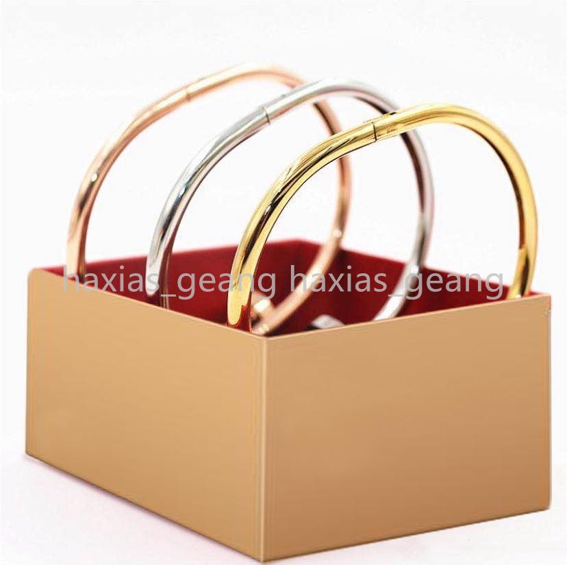 with box titanium steel Cuff gold charm screw nail bracelet bangle pulsera Armband for mens and women wedding couples lovers gift jewelry, White
with box titanium steel Cuff gold charm screw nail bracelet bangle pulsera Armband for mens and women wedding couples lovers gift jewelry, White