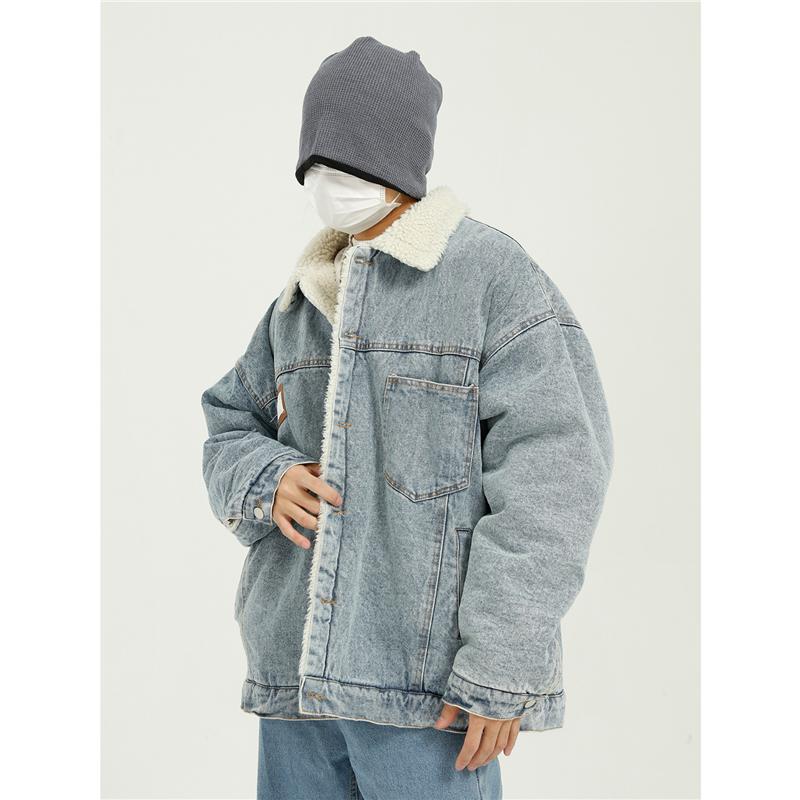 Men's Jackets 2021 Autumn Casual Fashion All-match Retro Korean Jacket Washed Lamb Thick Denim Couple, Black;brown
Men's Jackets 2021 Autumn Casual Fashion All-match Retro Korean Jacket Washed Lamb Thick Denim Couple, Black;brown