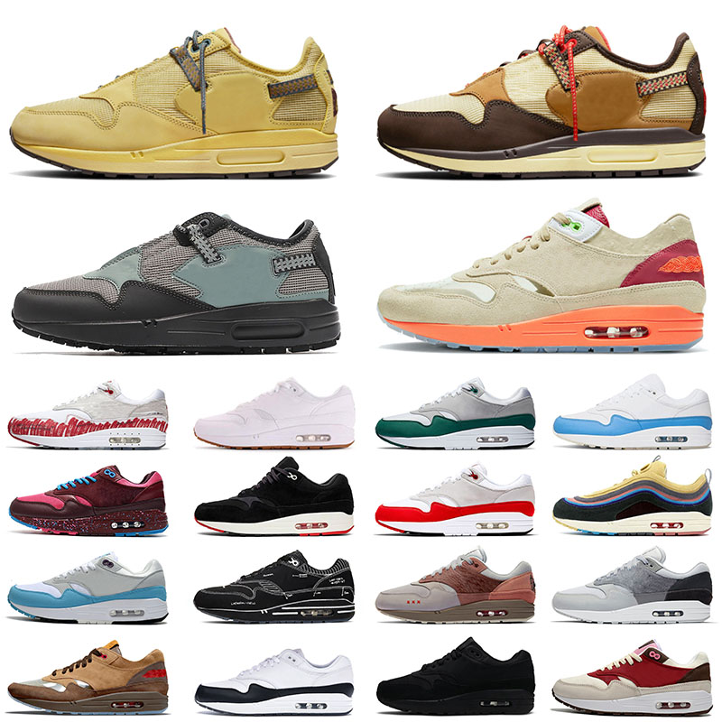 Nik Air Max Airmax 1 87 Mens Womens Running Shoes Travis Scott Baroque Brown Saturn Golden Kiss Of Death Sean Wotherspoon Bacon White Gum Sports Sneakers Trainers, B11 have a day 36-45
Nik Air Max Airmax 1 87 Mens Womens Running Shoes Travis Scott Baroque Brown Saturn Golden Kiss Of Death Sean Wotherspoon Bacon White Gum Sports Sneakers Trainers, B11 have a day 36-45