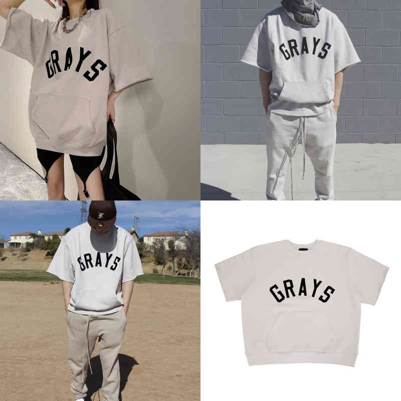 Fears of God Essentials Designer T Shirt Fog Season 7 7th main line Pullover crew neck 3 / 4 sleeve short sleeve sweater high street loose men, Cement white
Fears of God Essentials Designer T Shirt Fog Season 7 7th main line Pullover crew neck 3 / 4 sleeve short sleeve sweater high street loose men, Cement white