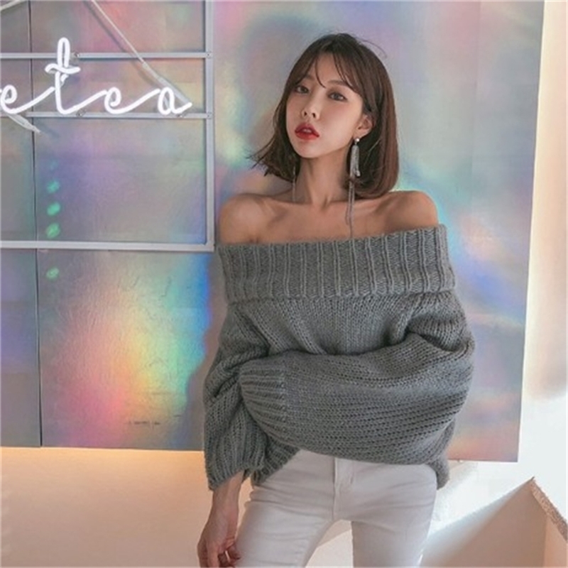 Fashion Slash-neck Full Sleeve Knitted Sweater Women Shoulder Elastic Pullovers Femme Sexy Off-shoulder Jumper 210520, Red
Fashion Slash-neck Full Sleeve Knitted Sweater Women Shoulder Elastic Pullovers Femme Sexy Off-shoulder Jumper 210520, Red