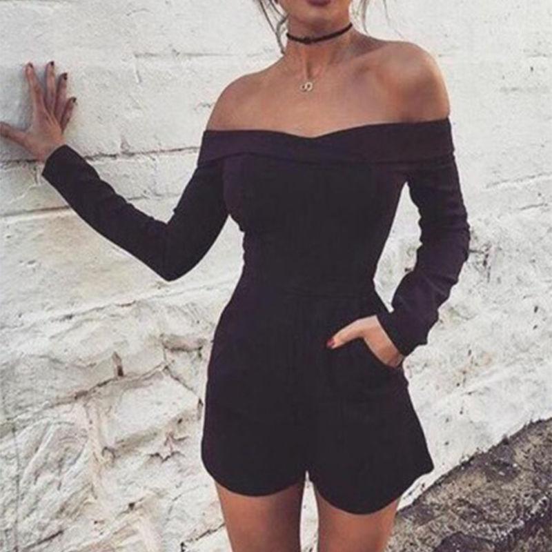 Women' Jumpsuits & Rompers Sexy Off Shoulder Long Sleeve Elegant Playsuit Romper 2021 Summer Style Beach Short Women Overalls, As the picture shows
Women' Jumpsuits & Rompers Sexy Off Shoulder Long Sleeve Elegant Playsuit Romper 2021 Summer Style Beach Short Women Overalls, As the picture shows