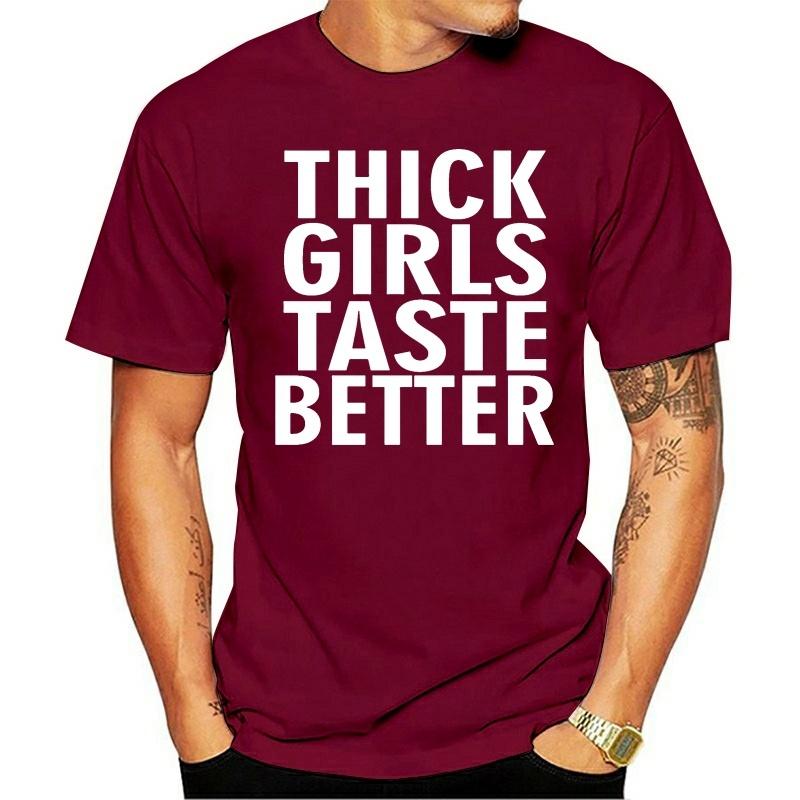 Men' T-Shirts Thick Girls Taste Better Funny Bbw T Shirt Print Cotton Crew Neck Cool Cute Humor Spring Autumn Trend, White
Men' T-Shirts Thick Girls Taste Better Funny Bbw T Shirt Print Cotton Crew Neck Cool Cute Humor Spring Autumn Trend, White