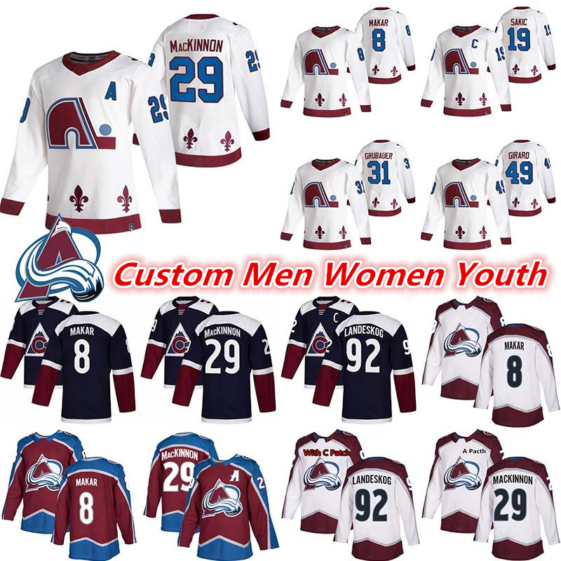 Colorado Avalanche Jersey 2021 Cale Makar Nathan MacKinnon Gabriel Landeskog Ice Hockey Mikko Rantanen Joe Sakic Grubauer Samuel Girard Johnson Custom Jerseys, Men's color 4
Colorado Avalanche Jersey 2021 Cale Makar Nathan MacKinnon Gabriel Landeskog Ice Hockey Mikko Rantanen Joe Sakic Grubauer Samuel Girard Johnson Custom Jerseys, Men's color 4