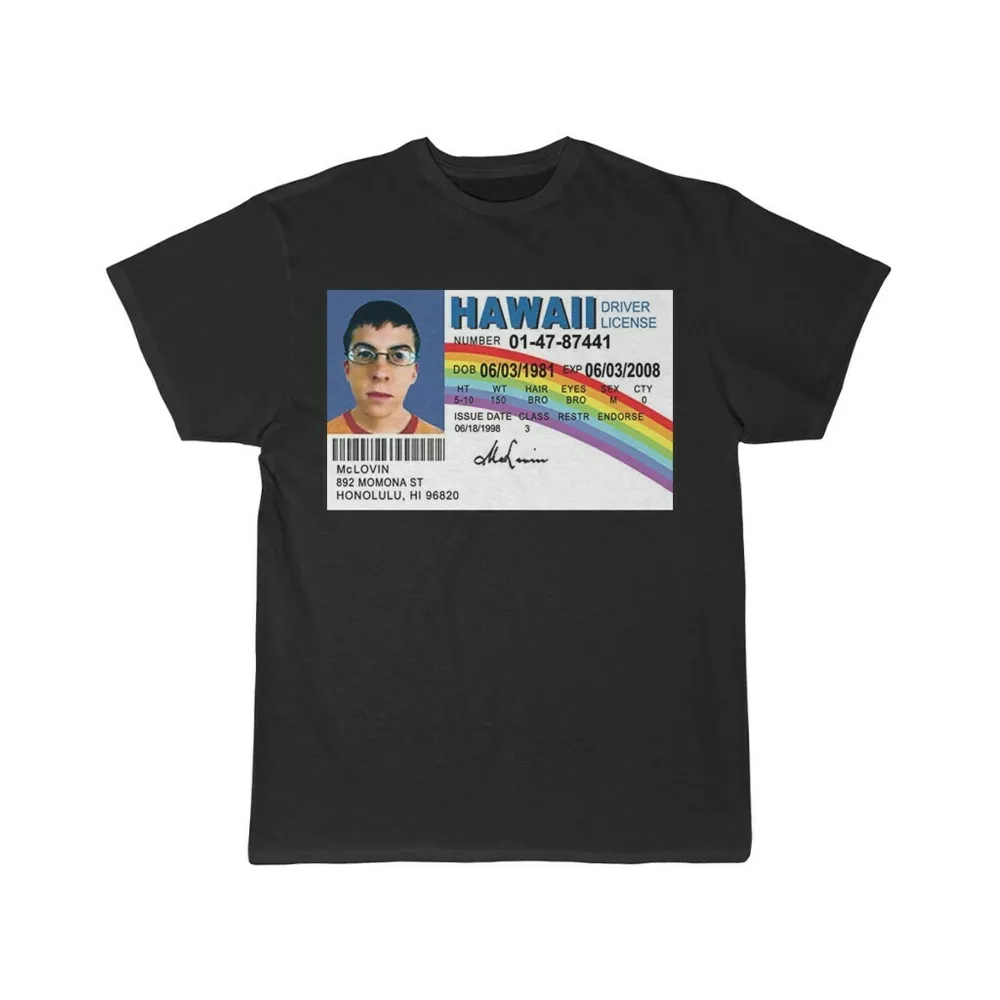 McLovin Hawaii Drivers License Short Sleeve Tee