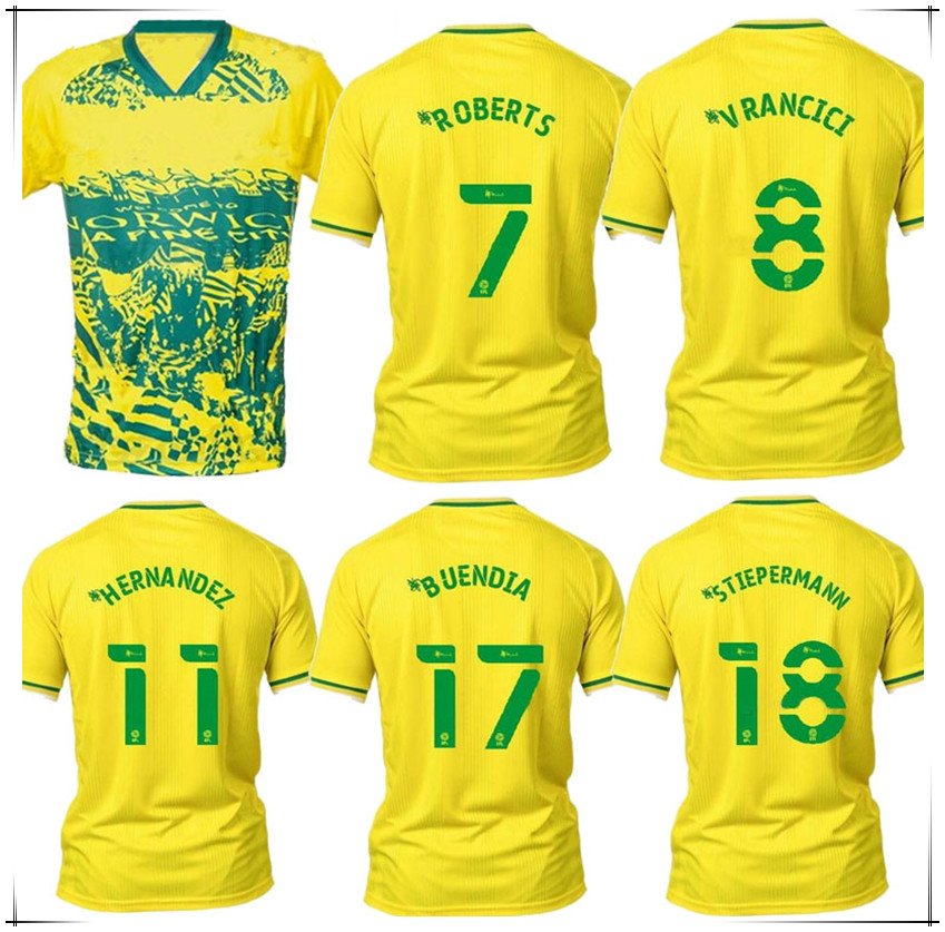 Norwich City 21 22 Special Edition Soccer Jersey kit 2021 2022 Shirts predominantly yellow football shirt green collar uniform
Norwich City 21 22 Special Edition Soccer Jersey kit 2021 2022 Shirts predominantly yellow football shirt green collar uniform