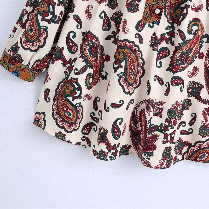 PUWD Oversize Women Soft Cotton V Neck Blouse Spring-autumn Fashion Ladies Chinese Style Shirt Female Loose Top 210522