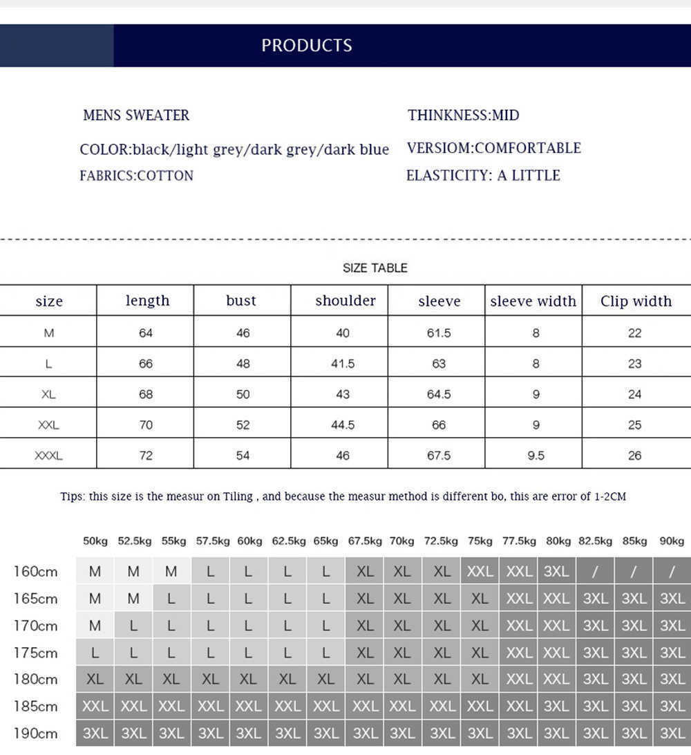 Varsanol Mens Cotton Sweater Pullovers Men O-Neck Sweaters Jumper Autumn Thin male Solid Knitting Clothing Grey Black M-3XL 210601